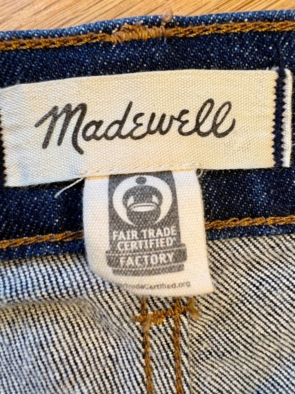Madewell The '90s Straight Jean in Norman Wash - size 25 - Picture 6 of 9